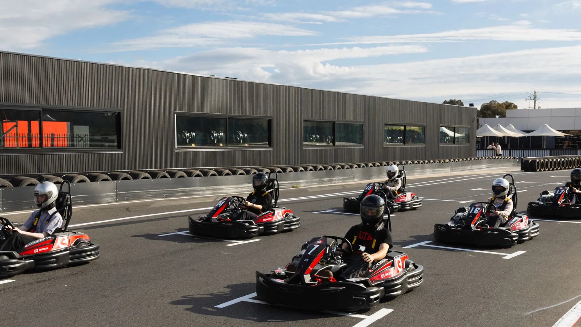 The Ace Karts outdoor venue in Albion
